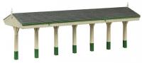 44-0188A Bachmann Scenecraft S&DJR Wooden Canopy Green and Cream
